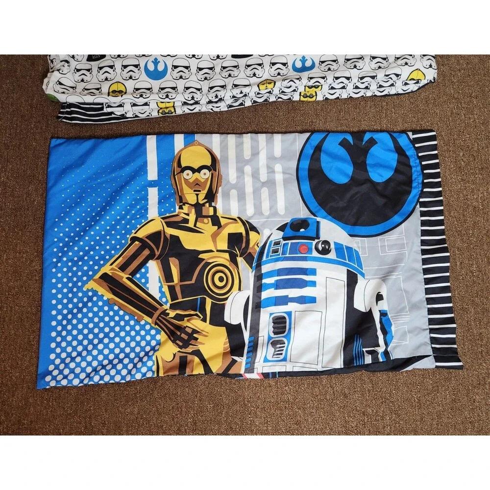 Kohls Star Wars Twin Sheet & Double Sided Pillow Cases, Light & Dark Side